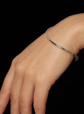 PAUSA ANN S925蛇骨手链女小众设计感高级感冷淡风通勤银手链