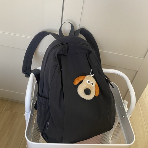 超轻双肩包女日系纯色简约防泼水户外旅游背包逛街高中大学生书包 - 图2