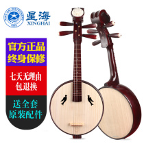 Beijing Xinghai Xiaoruan instrument 8501 Hard wood bones flower steel products practice beginners to play Xiaoruan ethnic musical instrument