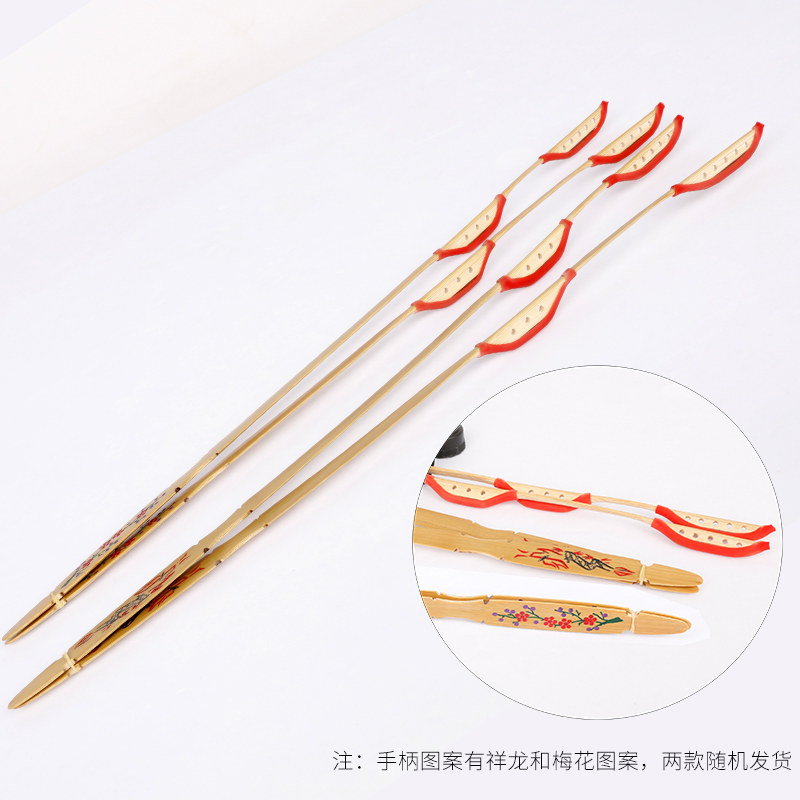 双音扬琴琴竹扬琴乐器配件专业琴竹老竹雕花双头双音琴竹键子送筒_虎窝淘