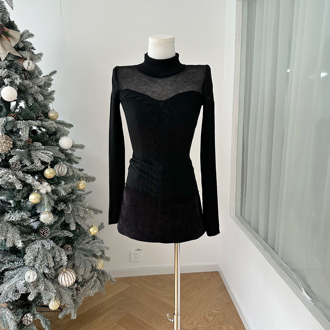 娇女反击设计感收腰显瘦镂空麻花套头毛衣女内搭打底针织衫,淘宝优惠券,粉丝福利购,淘宝优惠卷