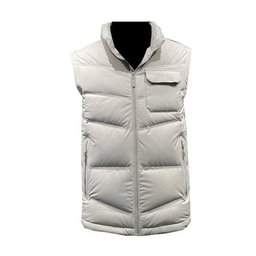 羽绒马甲25年男士立领鸭绒服外套厚款商务背心保暖上衣领佐诺依 - 图3