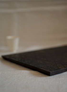 黑胡桃木托盘木雕茶台手工木作