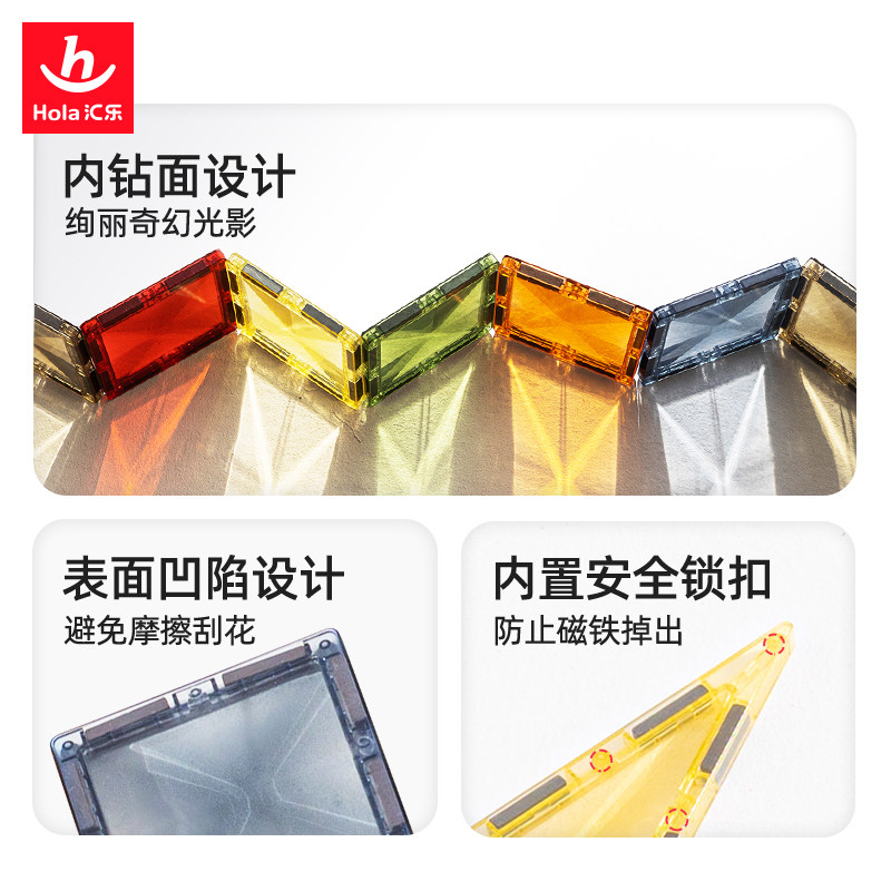 汇乐儿童磁力片彩窗磁力贴画磁性积木拼装男女孩拼图玩具生日礼物,淘宝优惠券,粉丝福利购,淘宝优惠卷