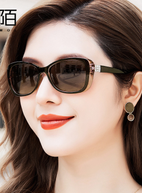 日夜两用变色偏光镜防紫外线方框