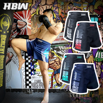 HBW Light Thin Kick Shorts Shorts Quick Dry Breathable Boxing Sport Shorts