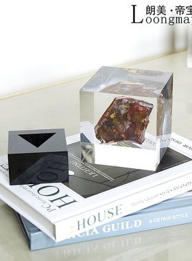 组合大堂花器亚克力现代