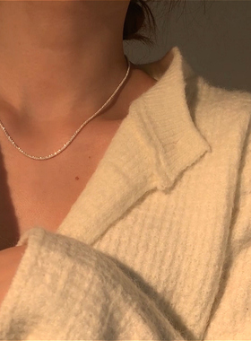 日韩风波光粼粼配饰设计感锁骨链