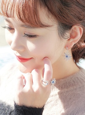 唯美风星月开口可调节送礼戒指