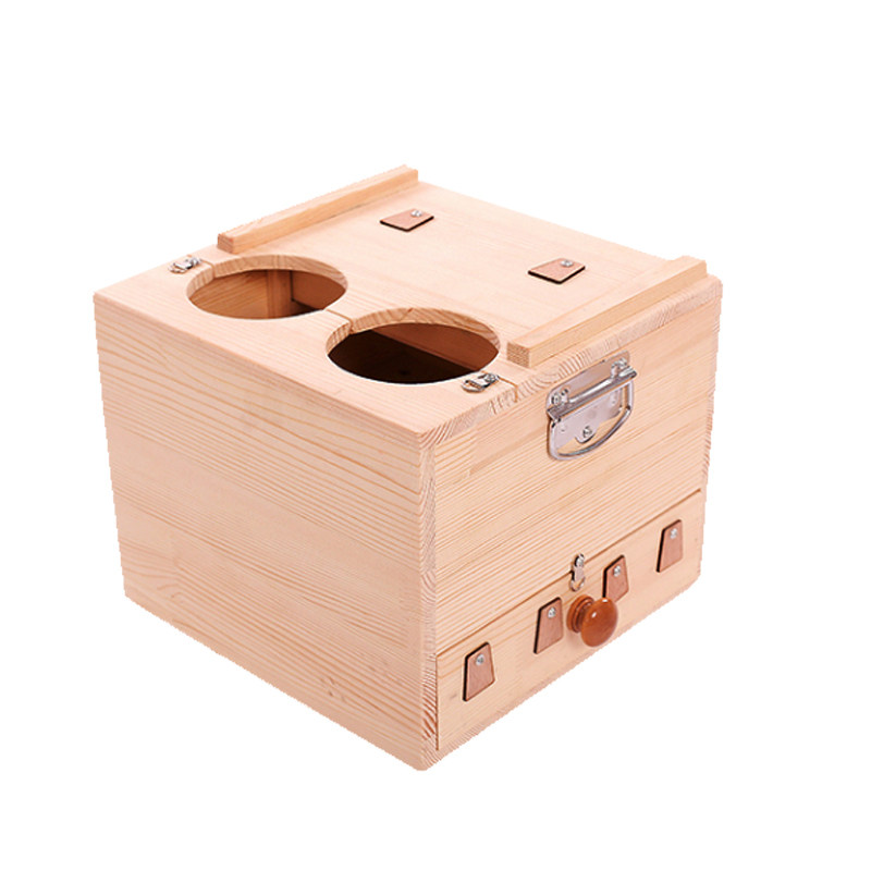 足部木制艾箱熏木质家用足疗艾灸盒 艾尚灸艾灸/艾草/艾条/艾制品