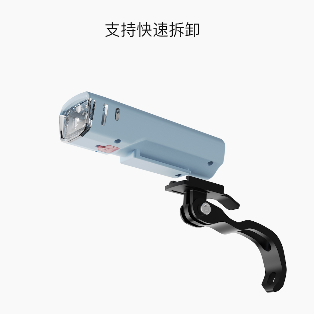 自行车专用车折叠车前灯前叉自行车灯骑行手电筒P8夜行灯照明装备 - 图0