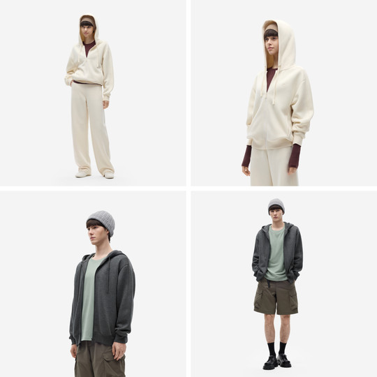 Jiao Nei Shifu 503Relax men's and women's same style velvet jacket sweatshirt women's autumn and winter