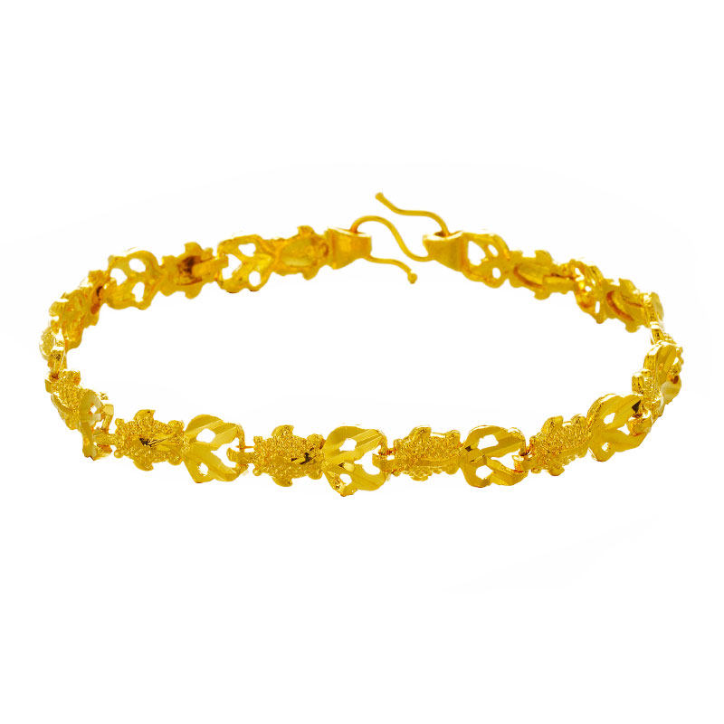 越南沙金女仿真黄金久不掉色镀手链 鑫界饰品第一店手链