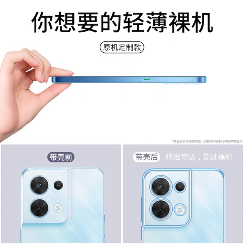 适用于opporeno8pro手机壳新款reno8pro+保护套十超薄透明reno8高端5g新品简约男女镜头全包防摔外壳硅胶软壳 - 图3