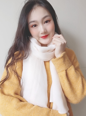 春秋冬季镂空网格韩版女围巾丝巾