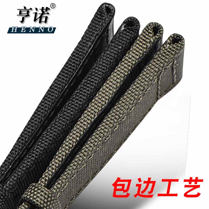 尼龙帆布手表带男适配万国飞行员 亨诺配件