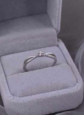 925纯银星星戒指小众设计素圈女食指戒轻奢高级感开口戒冷淡风ins