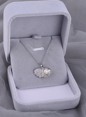 韩925纯银珍珠项链女夏锁骨链