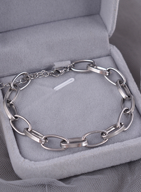 925纯银手链肖战同款个性简约