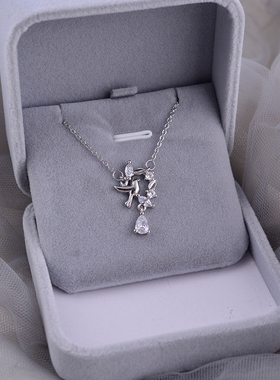 925纯银项链幸运麦穗小鸟