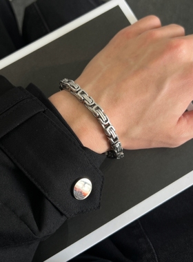 帝王链手链钛钢不掉色