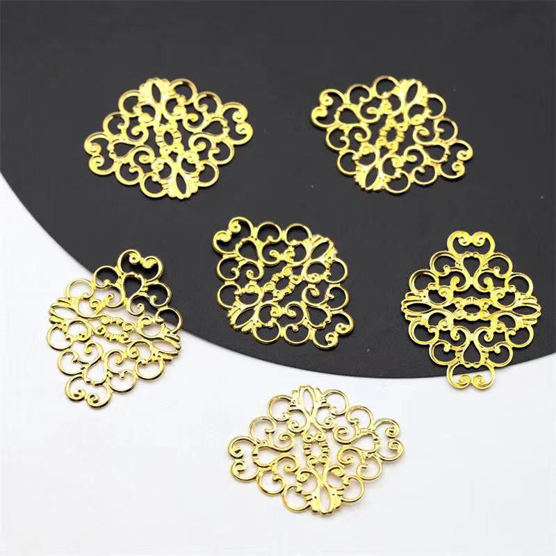 50片价30*38mmdiy古风发簪新娘头饰菱形祥云形状花片饰品配件材料,淘宝优惠券,粉丝福利购,淘宝优惠卷