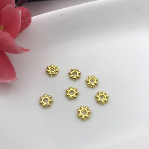 电泳保色 早月diy5克装 4/6mm合金 雪花片 隔珠片diy古风发簪材料 - 图1