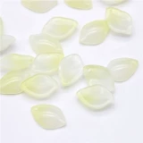 Стеклянная антикварная заколка для волос в виде цветка ручной работы из нефрита, 50 шт, DIY