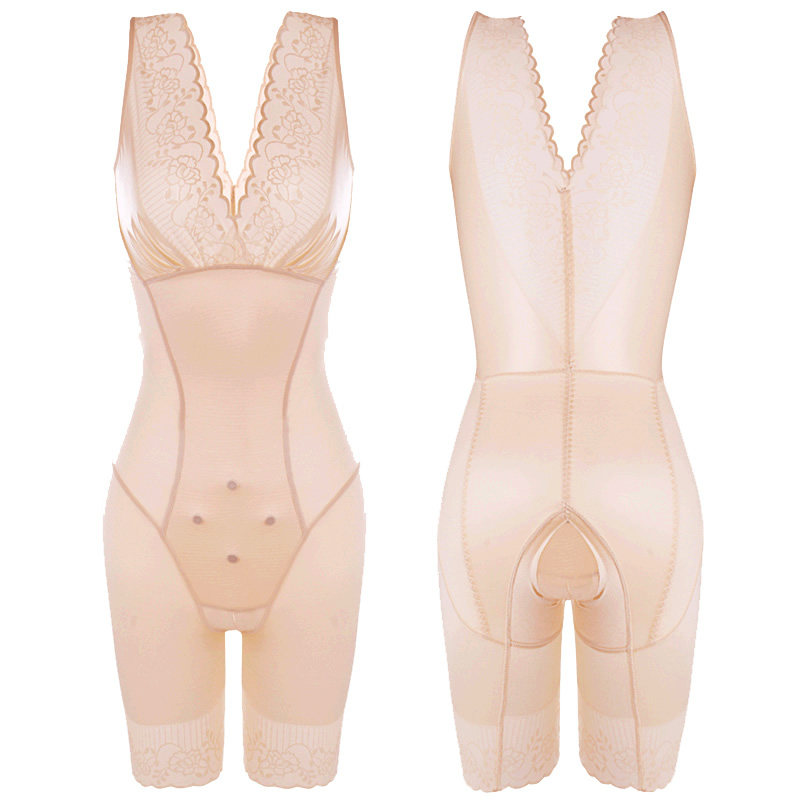 美人谣塑身计正品连体燃收腹脂内衣 澳蝶洛塑身连体衣