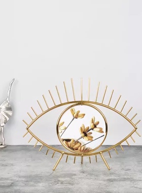 凡悦新款工艺品创意梳妆台摆件台式化妆镜子公主镜房间桌面软装品