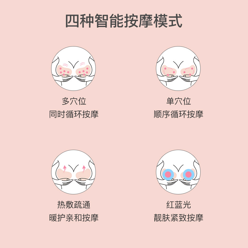 美人计福诺鑫专卖店美人计胸部按摩器丰胸神器增大乳房疏通乳腺下垂紧实美胸仪器正品2
