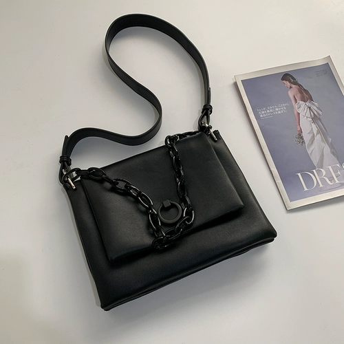 Вместительная и большая сумка через плечо, универсальная модная цепь, сумка на одно плечо, изысканный стиль, коллекция 2022