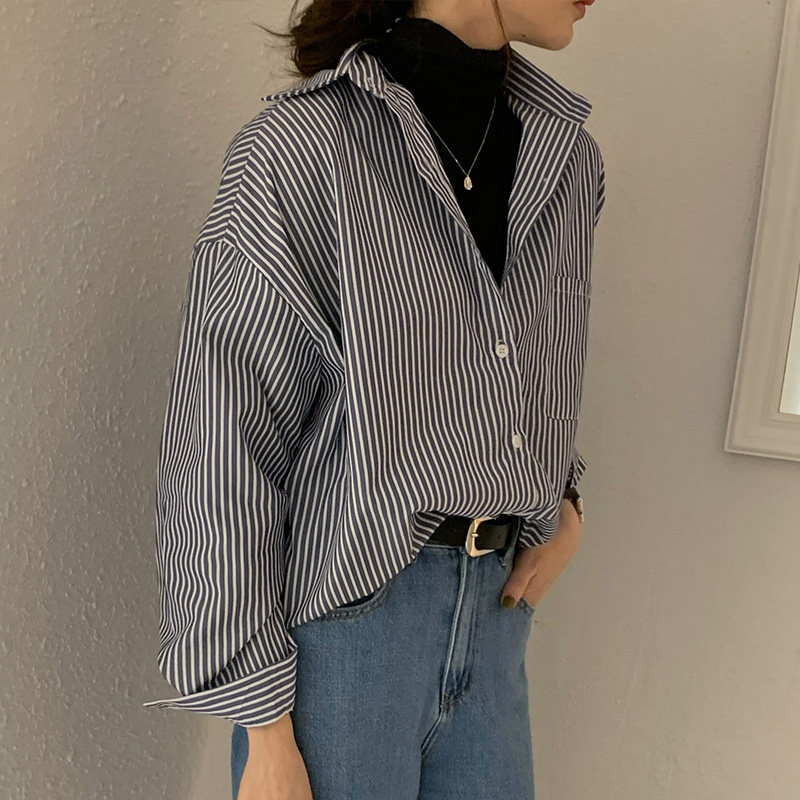 设计感小众复古港风女2020初秋衬衫 帕奴丝衬衫