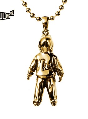 黄玉龙YULONG LAB 镀金项链原创设计艺术衍生品个性卫衣男孩吊坠