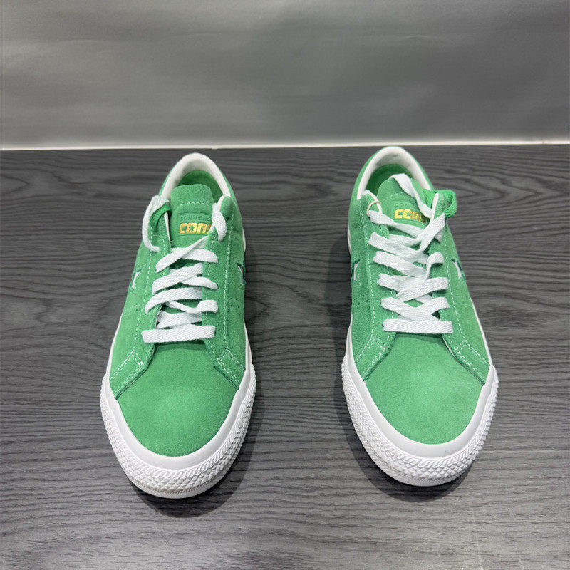 CONVERSE匡威One Star Pro绿色翻毛皮低帮男女休闲滑板鞋 A08481C - 图1