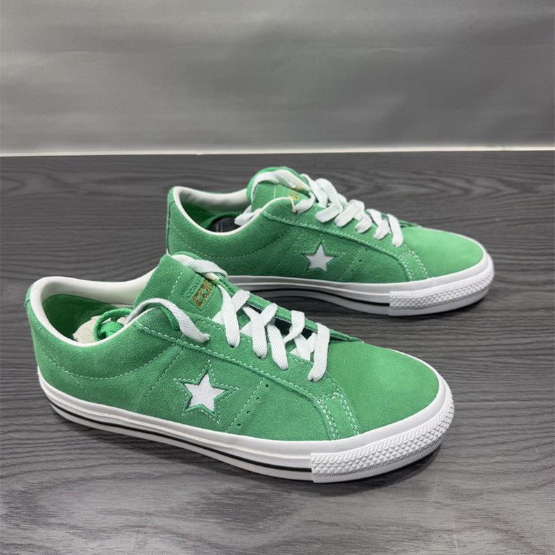 CONVERSE匡威One Star Pro绿色翻毛皮低帮男女休闲滑板鞋 A08481C - 图2