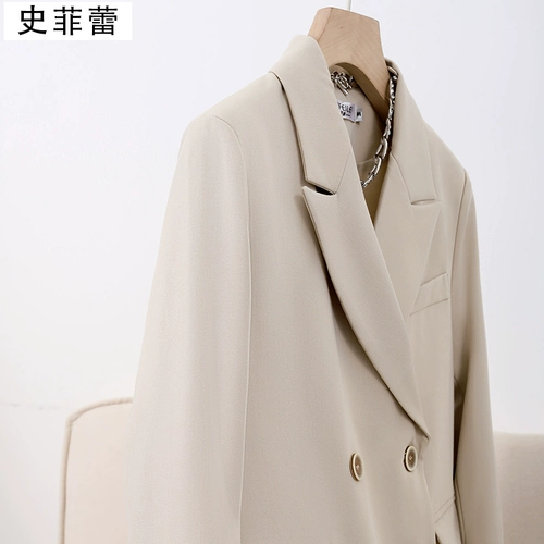 Осенний пиджак классического кроя для отдыха, лонгслив, подходит для подростков, коллекция 2022, в британском стиле, изысканный стиль