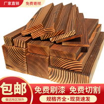 Carbonated Wood Embalming Wood Flooring Outdoor Floor Carbonated Wood Board Embalming Wood Sauna Board Wood Plank Outdoor Terrace Strips