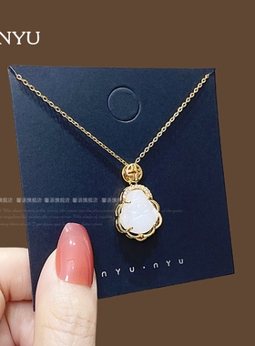 民族风简约精致高级钛钢项链