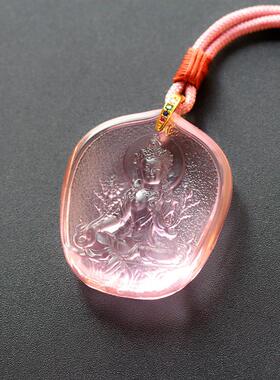 吊坠绿度母圣救度佛母法会佛牌项链白度母结缘佛像挂件