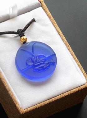 琉璃斗战胜佛挂件吊坠齐天大圣美猴王男生霸气项链饰品直径5cm