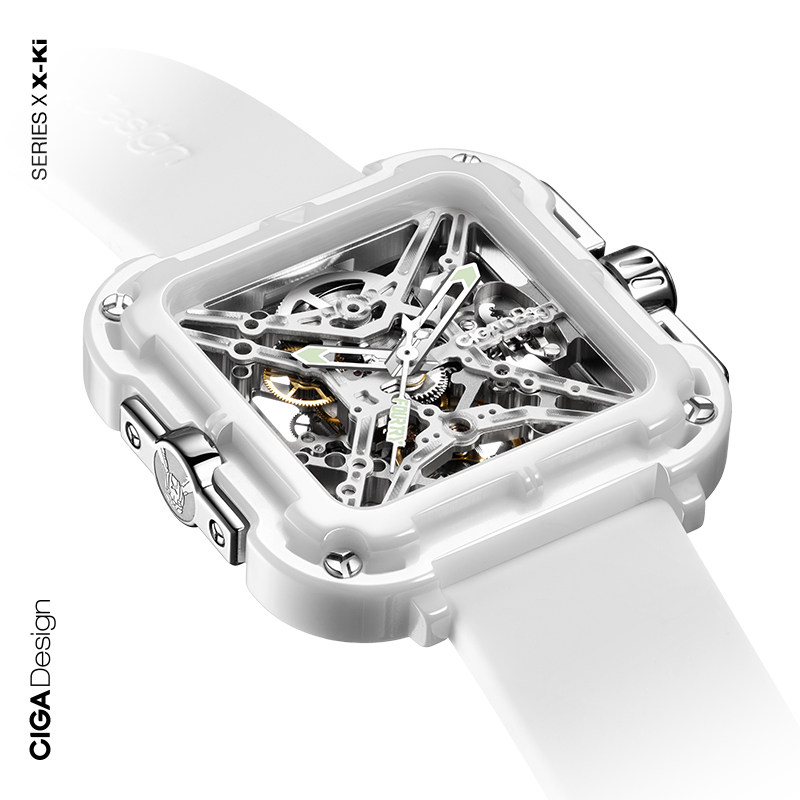 CIGA design玺佳机械表X姬械FOURTRY联名陶瓷女士手表百搭送女友