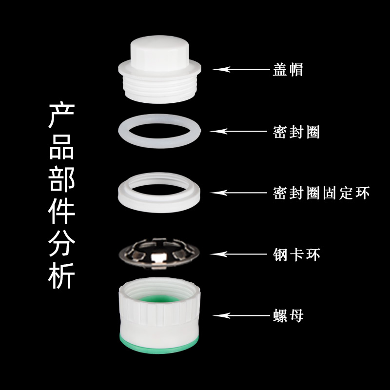 家装家用20免热熔堵头4分25免烫直插式试压堵帽32PPR水管接头配件 - 图2