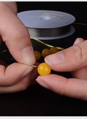 diy钢丝线手工串珠银色绳子