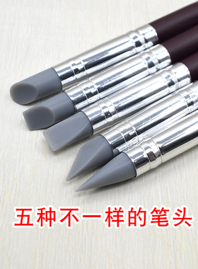 DIY手工软头UV胶专用5支装留白液硅胶笔水晶滴胶AB胶美甲上胶工具