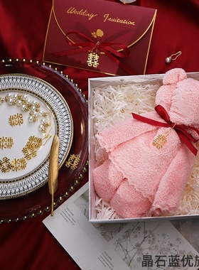 材料立体喜字饰装饰喜胸