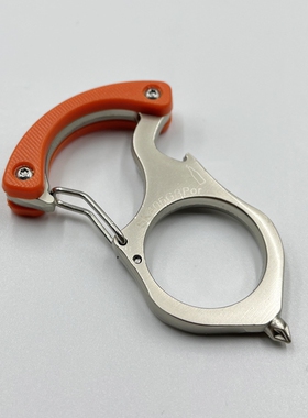 手扣防身2023新款钥匙扣指虎钛钢钛合金指环虎黑科技拳扣虎指单指