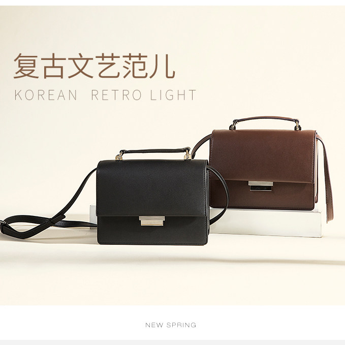 真皮小方包2020新款ck夏天包豆腐包 艾尚妮箱包女士包袋