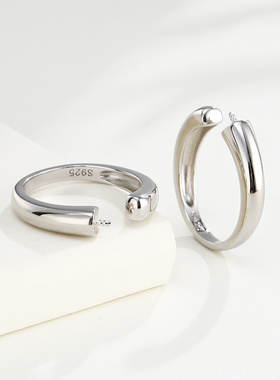 致闺蜜女s925银戒指空托