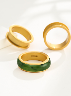 致闺蜜男女s925银戒指空托